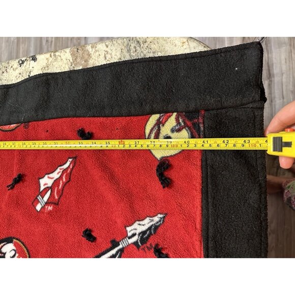 FSU Seminoles Handmade Reversible Fleece Crazy Quilt Wheel Chair Blanket 72x44 - Picture 13 of 16